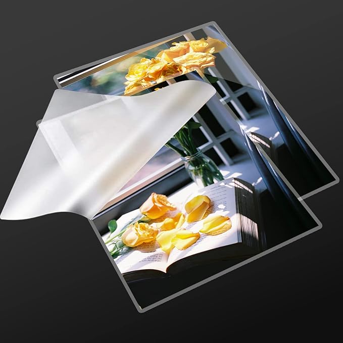 5 Mil Laminating Sheets 300 Packs, Thermal Laminating Pouches Holds 8.5" x 11" Sheets, Clear Laminator Plastic Paper 9 x 11.5 Inches - Rounded Corner Letter Size