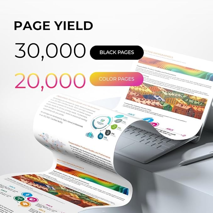 Toner Pros Compatible Replacement Toner Cartridge for Kyocera TK-8377 – High Yield Black TK-8377K, Cyan TK-8377C, Magenta TK-8377M, Yellow TK-8377Y – for TASKalfa 3554ci Printer – 4-Pack