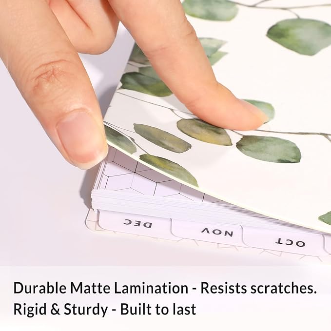 SUNEE Planner 2026 Weekly and Monthly, January 2026-December 2026, 6.4"x8.3", Tabs, Note Pages,Spiral Binding, Flora