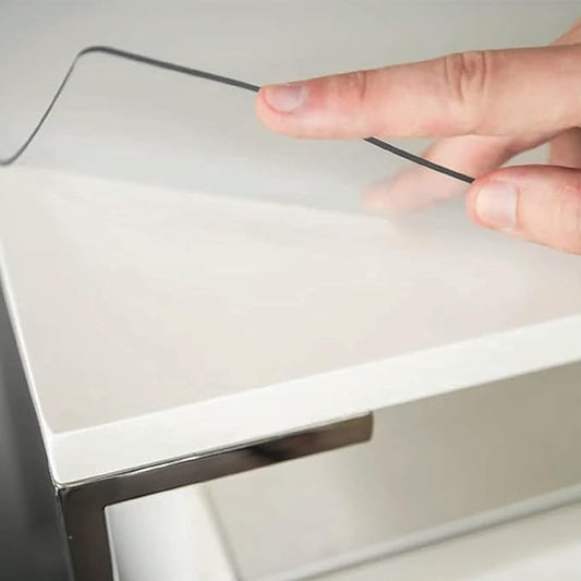 Clear Table Protector, USA Made, Safe, 40 x 72 Inch, 2mm Thick Ultra Smooth Vinyl, Clear Rectangle Table Cover Protector, Custom Table Cloth Cover