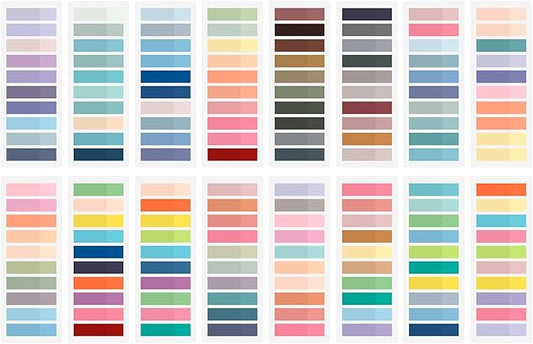 3200Pcs Books Tabs for Annotating, Sticky Tabs, Sticky Notes, Morandi Page Markers, Multi-Colored Writeable and Repositionable Book Flags Strip (3200Pcs)
