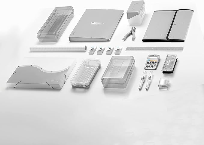 Enday Black Pencil Pouch For 3 Ring Binder, Zippered Binder Pencil Pouches, 3 Ring Pencil Pouch for Binder, Pencil Case for Binder, Large Pencil Bags for School, Home, and Office