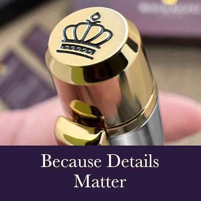 Bond & Regent Silver Chrome & 24 Karat Gold | Certified Luxury Grade Rollerball Pen | Nice Gift for Men & Women