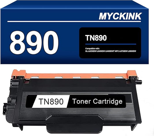 TN890 Black Toner Cartridge Compatible TN-890 TN 890 Replacement for Brother HL-L6250DW HL-L6400DW HL-L6400DWT MFC-L6750DW MFC-L6900DW
