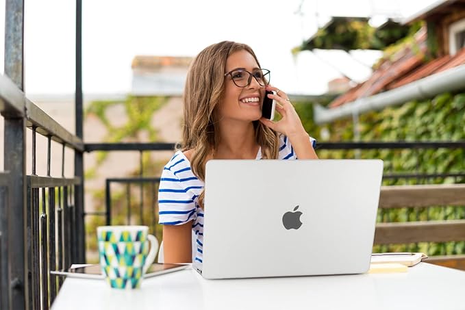 Teryeefi Matte Case for MacBook Pro 16 Inch A3403 A3186 A2991 A2780 A2485 (2025 2024 2023 2022 2021 Release) - Protective Hard Shell Cover for MacBook Pro 16" M4/M3/M2/M1 Pro/Max Chip-White