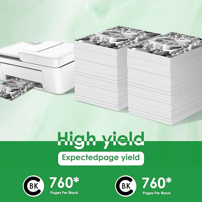 664XL Ink Cartridge Replacement for 664 664XL 664 XL Ink Cartridges Black and Color for DeskJet Ink Advantage 1115 2135 2138 3635 3636 3638 4535 4536 4538 4675 4676 4678 Printer Ink 2 Black