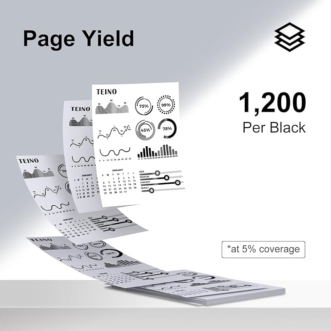 TEINO Remanufactured Ink Cartridge Replacement for Epson 702 702XL T702 T702XL use with Epson Workforce Pro WF-3720 WF-3730 WF-3733 (Black, 2-Pack)