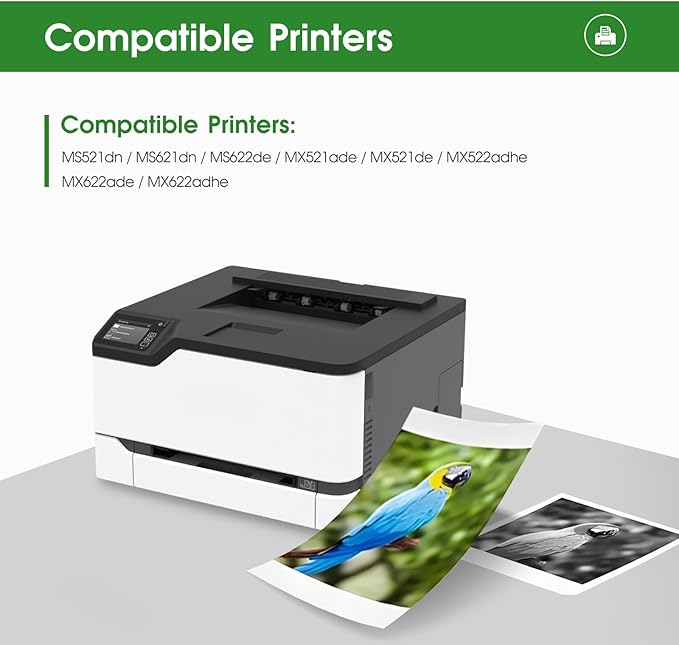 LLAOLLAO 56F1U00 Toner Replacement for Lexmark 56F1U00 Black Toner Cartridge High Yield for MS521 MS621 MS622 MX521 MX522 MX622 Laser Printer (25000 Pages)