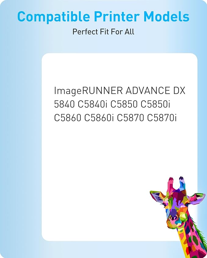 MasaiMara GPR-61 GPR61 High Yield Toner Cartridge Replacement for Canon ImageRUNNER Advance DX C5840 C5840i C5850 C5850i C5860 C5860i C5870 C5870i Printers