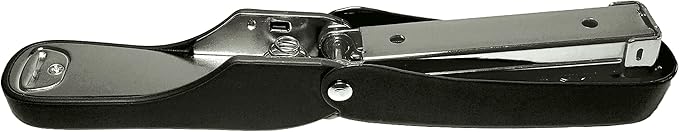 Praxxis Pro Office Supplies - Aria-Plus Half-Strip Mini Stapler - Durable, Compact, and Colorful Stapler for Office and Travel Use, Compatible with Standard 26/6 Staples, Charcoal