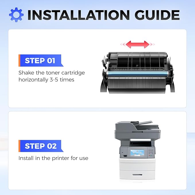 X651H11A Black Toner Cartridge with chip High Yield 1-Pack Replacement for Lexmark X651H11A Toner Compatible with Lexmark X651DE X652DE X654DE X656DE X656DTE X658DFE X658DME X658DTFE X658DTME Printer