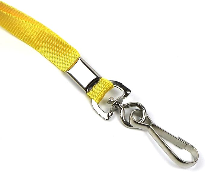 Beebel Purple Lanyards 100 Pcs Lanyard for Id Badges Flat Lanyard with Badge Clip with J-Hook (Purple)