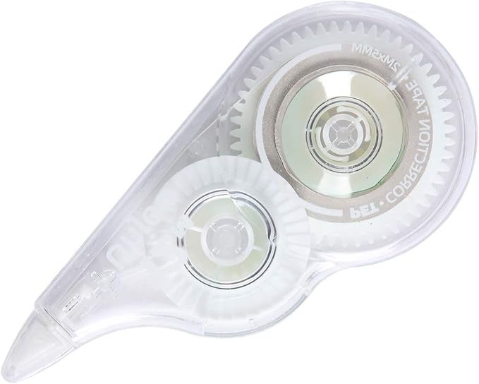 White Correction Tape, Fast Clean and Easy to Use Tear-Resistant Tape, For school Supplies, Office (12pack, 5M/196, Tape Width 0.2in)