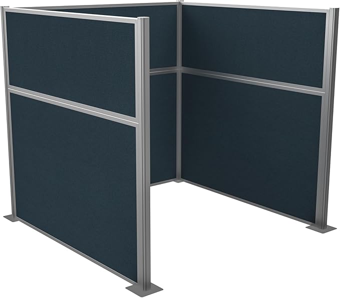 Versare Hush Panel Cubicle Kit | Workstation Partition Walls | Sound Dampening Cubicle Walls | Partitions for Desks
