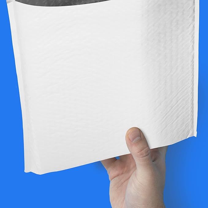 The Boxery 5x10''|#00 Poly Bubble Mailers- 250 Pack, Padded Envelopes, Self Seal, Waterproof Shipping Bags, Padded Mailers for Shipping & Packaging