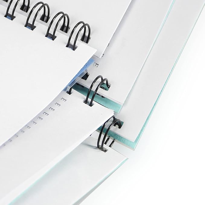 Rayson WR21159BK Wire Binding Spines, 2:1 Pitch Double Loop Binding Wires 5/8 Inch, 21-Loop Wire Ring Pack of 50 with Black