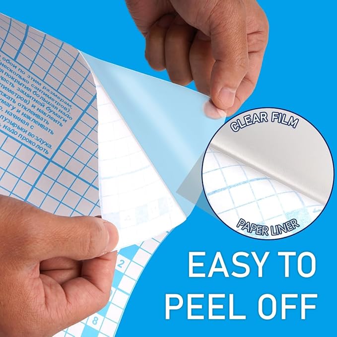 Chell 2 Pack Clear Contact Paper Roll for Books, 17.5in x 5ft Clear Self Adhesive Book Cover Paper Protector