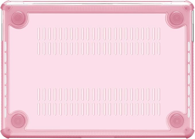 MOSISO Compatible with MacBook Pro 13 inch Case M2 2025-2016 A2338 M1 A2251 A2289 A2159 A1989 A1708 A1706, Anti-Cracking Heavy Duty Plastic TPU Bumper Hard Case&Keyboard Skin&Screen Film, Chalk Pink