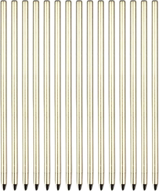 smttw Muticolor Pen Refill Ink for 4-in-1 Mutifunction Pen, Mechanical Pens Refills, Metal Tip, 5 pieces (Blue Ink, Red Ink, Black ink)， A Pack of 15