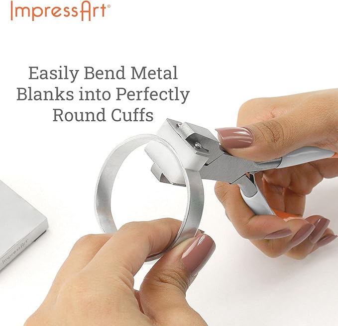 ImpressArt - Metal Stamping Kit, Includes All Essential Metal Stamping Tools for Jewelry Making and DIY Hand Stamping Custom Made Projects (Bridgette, Basic Bracelet Bending Kit)