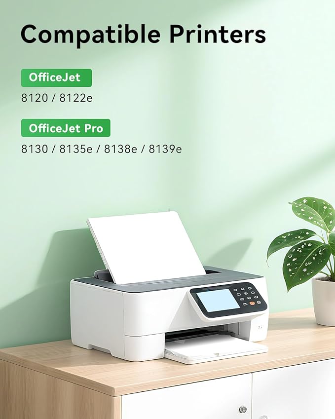 923 923e Ink Cartridges with chip Printers 4-Pack High Yield Black Cyan Magenta Yellow Replacement for HP 923 923e 923XL Ink Compatible for OfficeJet Pro 8135e 8138e 8139e 8122e 8120 8123 8130 8133