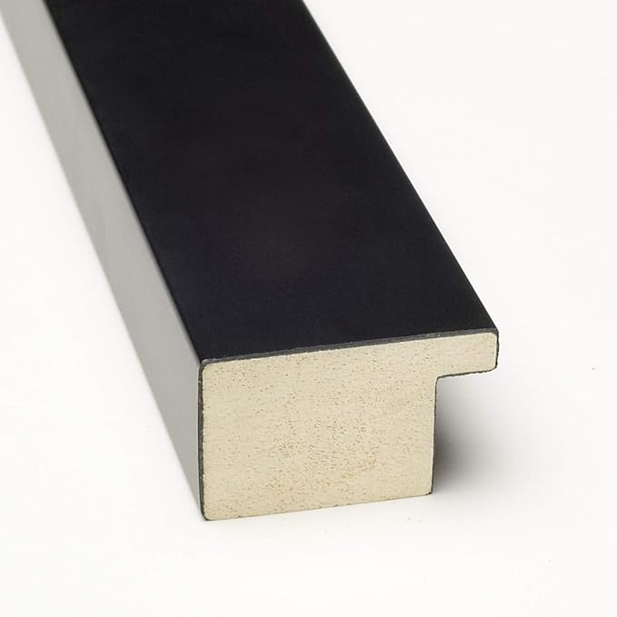 Amanti Art Black Cork Board for Wall, 14x32 Vision Board with Black Wood Frame, Medium Corkboard Office Decor for Home Organization, Modern Contemporary Corkboard Pinboard to display items for home