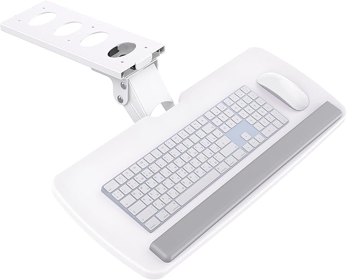 HUANUO Keyboard Tray Under Desk, 360 Adjustable Ergonomic Sliding Keyboard & Mouse Tray, 25" W x 9.8" D