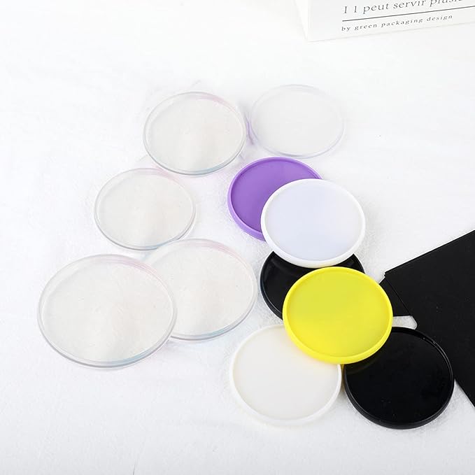 40 Pcs Discbound Disc 2 Inch Book Binding Discs, Transparent Expansion Discs Notebooks Planner Discs for DIY Notebooks and Planner Scrapbooking Supplies