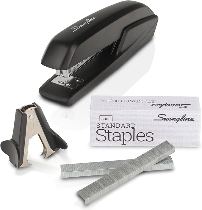 Swingline Stapler Value Pack, 20 Sheet Capacity, Jam Free, includes Standard Stapler, 5000 Staples and Staple Remover, Black (54551)