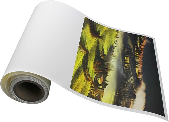 Elegance Velvet 17 in x 10 ft roll is a Premium Matte 310 gsm, Cold Pressed Bright White Museum Grade Fine Art Inkjet Paper, Compatible with Most Dye-Based and Pigment Printers
