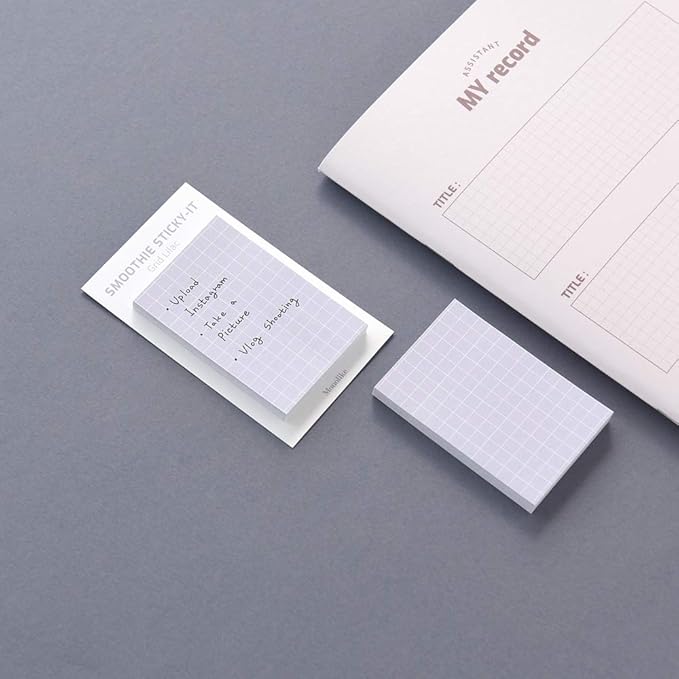 Monolike Smoothie Grid Sticky-it - 5p Set Self-Adhesive Memo Pad 50 Sheets