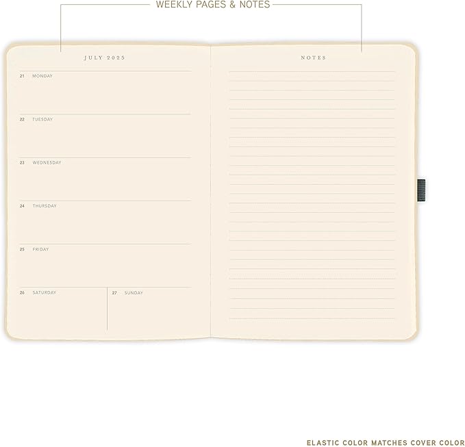 Graphique 2026 Apollo Business Planner | 18 Month Organizer, July 2025 - Dec. 2026 | Weekly & Monthly Spreads | To-Do List & Note Pages | Pen Loop | Vegan Leather | Blue | 6” x 8”