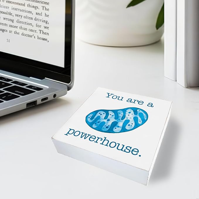 Science Biology Teacher Gifts for Students, Cool Science Biology Classroom Decor, Motivational Quotes Wooden Sign Decor