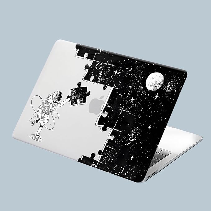 KEROM Compatible for MacBook Pro 16 inch Case 2025 2024 2023 2022 2021 M4 M3 M2 M1 Pro/Max Chip A3403 A3186 A2991 A2780 A2485, Cute Aesthetic Protective Plastic Hardshell & Keyboard Cover,Space Puzzle