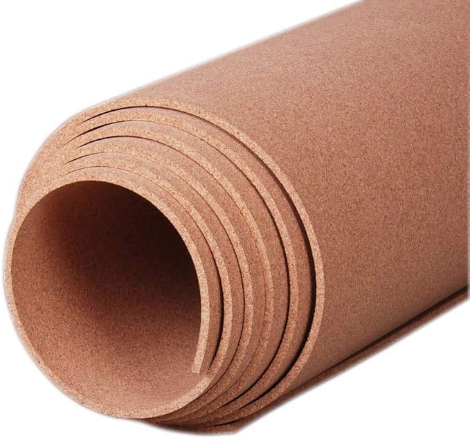 Manton Cork Premium Cork Roll - 3’ x 8’ x 1/4”, 100% Natural Facing Grade Material, Custom Cut Cork for Home, School, and Office Walls & Bulletin Boards