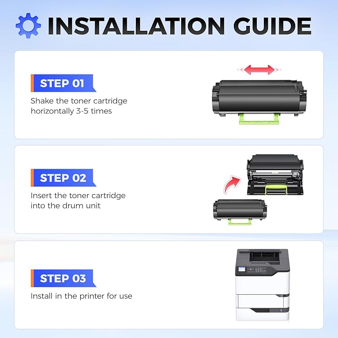 58D1H00 Toner Cartridge with chip High Yield Black Replacement for Lexmark 58D1H00 Compatible with Lexmark MS725 MS821 MS822 MS823 MS824 MS825 MS826 MX721 MX722 MX725 MX822 MX824 MX826 Laser Printer