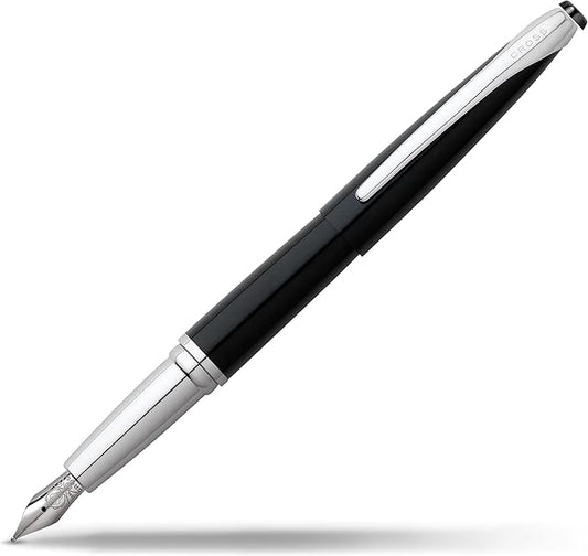 Cross ATX Refillable Fountain Presented in a Luxury Gift Box - Medium Point, Black Ink, Basalt Black