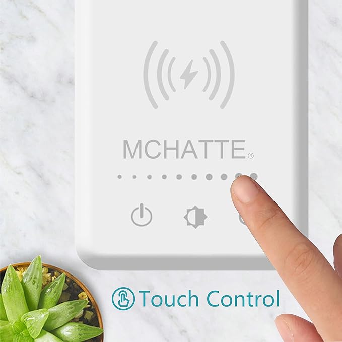 LED Desk Lamp with USB Charging Port, Dimmable Eye-Caring Table Lamps with Wireless Charger, 5 Brightness Levels & 5 Lighting Modes, Touch Control, Auto Timer