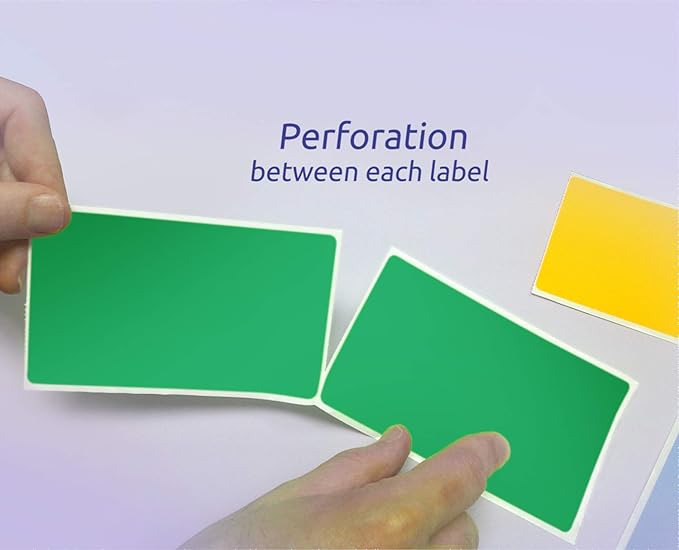 NextDayLabels 500 Rectangle Stickers (3" x 5") - Color Coding Labels Roll - Moving Labels for Boxes, Colored Inventory Stickers for Packing, Organizing, and Storage (Green)