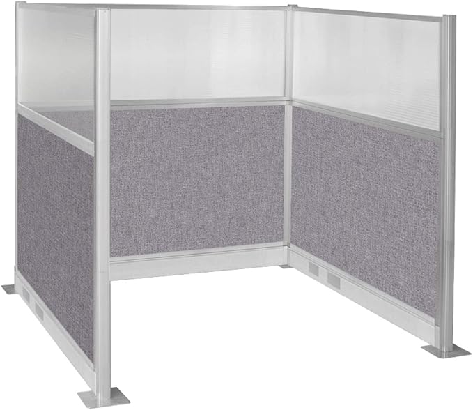 Versare Pre-Configured Hush Panel Electric Cubicle | Workstation Divider Walls | Cubicle Privacy Panels | Office Partition Walls