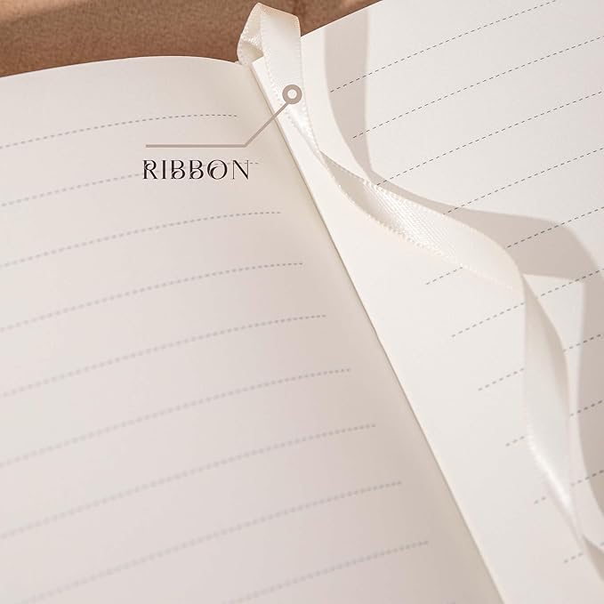 Hardcover Journal for Women Girls, A5 God Lined Journal Notebook, Cute Journal for Writing, Aesthetic Journal, College Ruled Notebook with 100 Gsm Thick Paper, 320 Numbered Pages