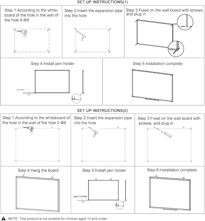 XIWODE Large Magnetic Dry Erase Board，Whiteboard for Wall, 36 x 60 inches, Whiteboard Marker Board Writing Board，Silver Aluminum Frame, Durable， for Home School & Office