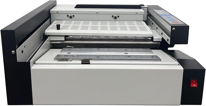 TECHTONGDA Glue Book Binding Machine 110V Automatic Hot Glue Book Binder, Wireless Book Binding Machine with Fault Detection, Adjustable Temperature
