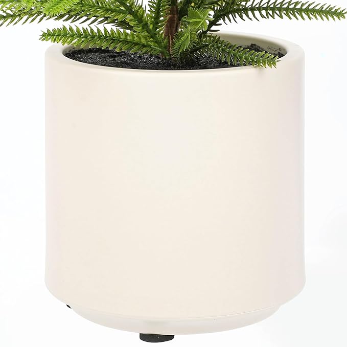 2.6ft Small Artificial Norfolk Pine Christmas Tree, Real Touch 31 inch Artificial Topiary Tree Small Christmas Tree in Pot, Christmas Decoration Home Tabletop Entryway Living Room