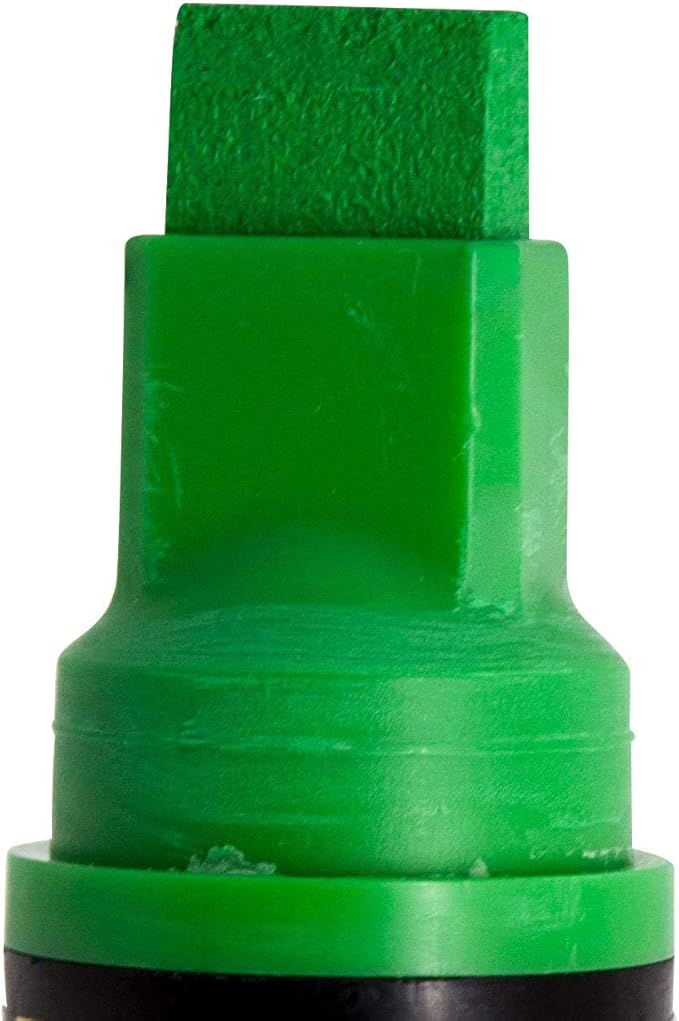 Window Markers for Glass Washable Car Window Paint Pen- Dry Erase Liquid Chalk Marker Car Decorations on All Surfaces, Tire, Windshield - Auto Marker, Autowriter, Rain Resistant (Green, Jumbo Tip)