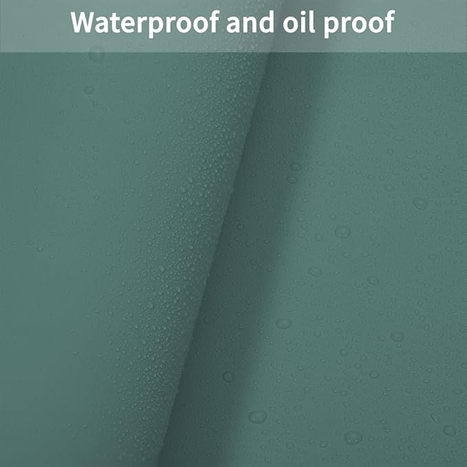 Night Stand Cover for Top - Small Table Cover Used for Bedside Table Waterproof and Easy to Clean Good Flatness Nightstand Protector Top (Aqua Blue+Gray 15.75x23.6)