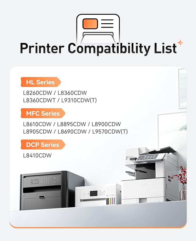 DR431CL Drum Unit Printer High Yield Replacement for Brother DR-431CL Imaging Drum Compatible with HL-L8360CDW MFC-L8900CDW MFC-L8690CDW HL-L8260CDW MFC-L8610CDW MFC-L8905CDW MFC-L9570CDW HL-L8360CDWT