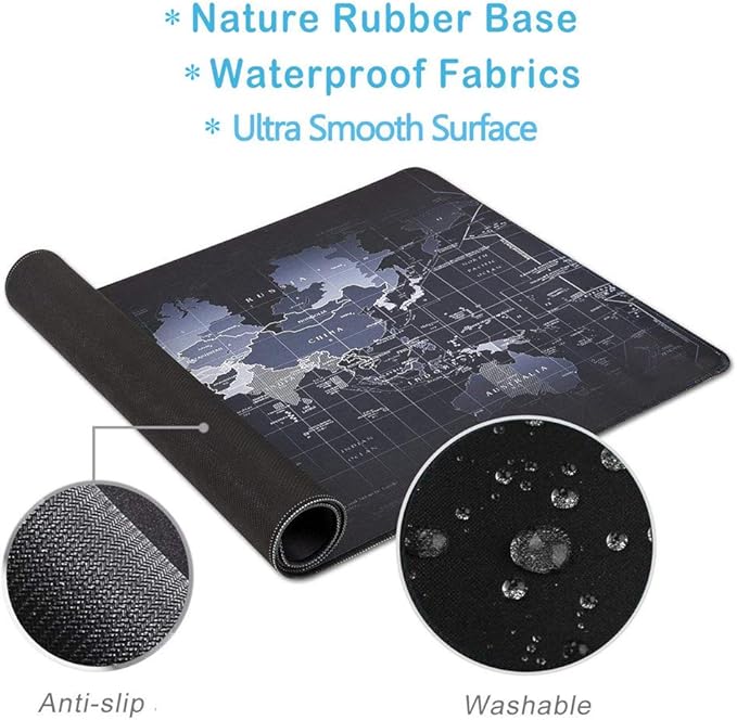 RTGGSEL 31.5x11.8 Inch Non-Slip Long Extended Large Gaming Mouse Pad with Stitched Edges XL Laptops Keyboard Mouse Mat(AK47)