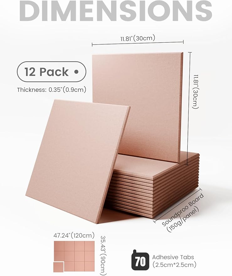 Large Felt Bulletin Board 48" x 36" Cork Board Alternative-12 Pack with 70 Safe Removable Adhesive Tabs, Cork Boards for Walls Cork Board for Home Office Classroom Pin Board - Coral