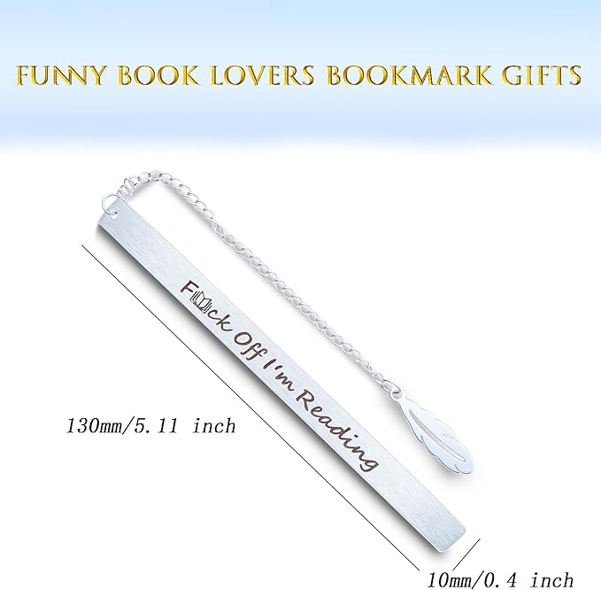 Book Lovers Gifts Funny Bookmark for Women Men Birthday Reading Gifts for Readers Writers Friends Coworkers Christmas Stocking Stuffers for Boys Girls Teens Graduation Gift for Students Bookworms